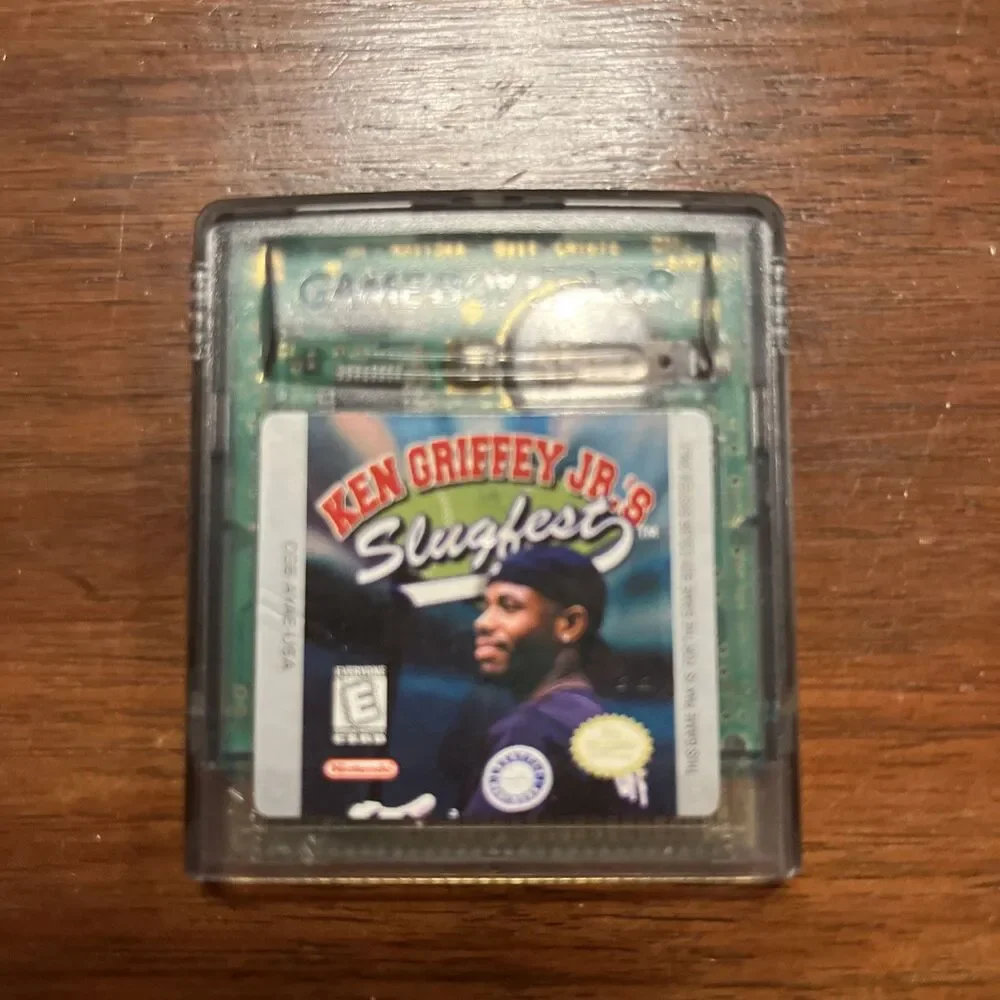 Ken Griffey Jr.'s Slugfest (Nintendo Game Boy Color, 1999) Tested - Works!